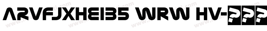 ARVFJXHeiB5 WrW Hv字体转换